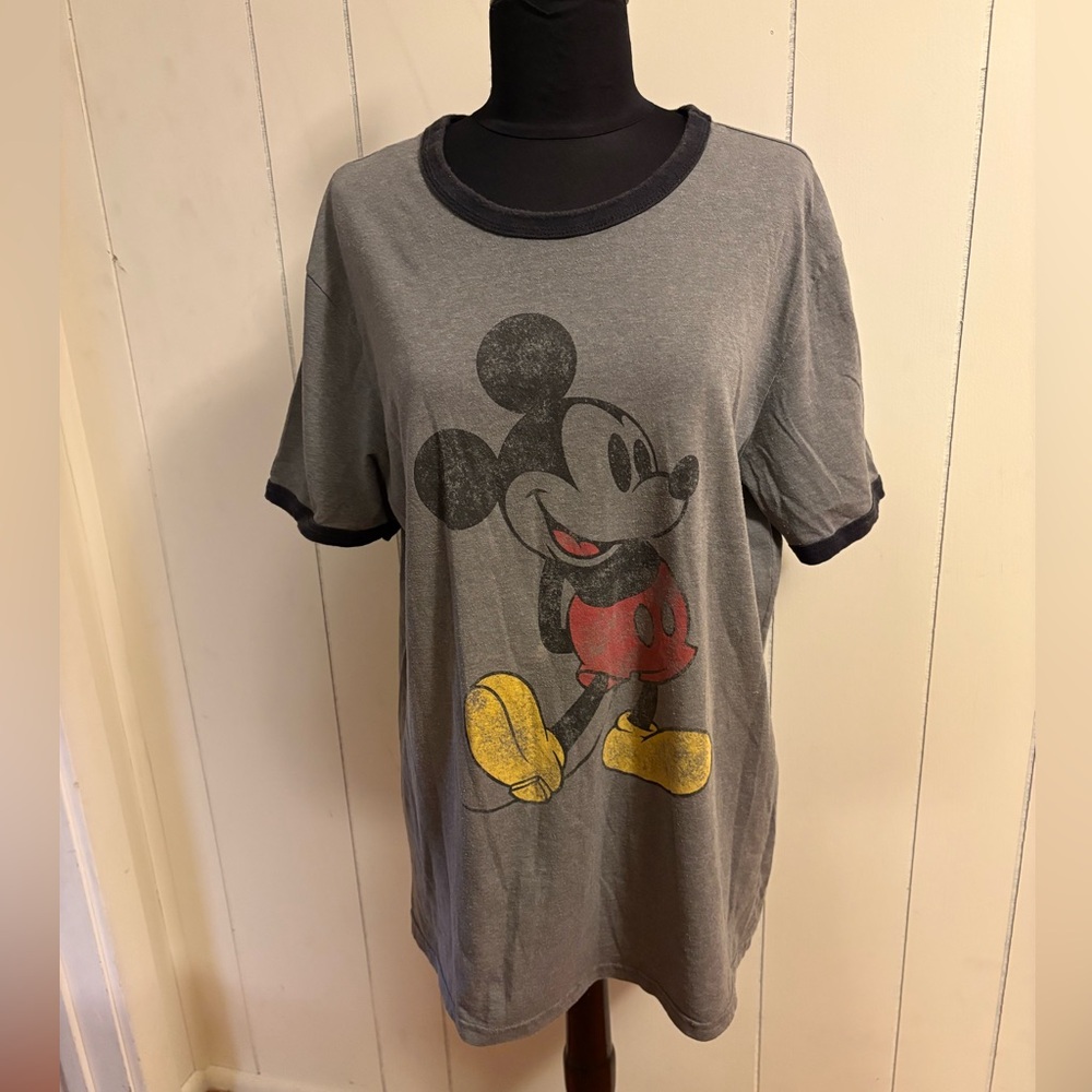 Distressed Look Mickey Mouse T-Shirt